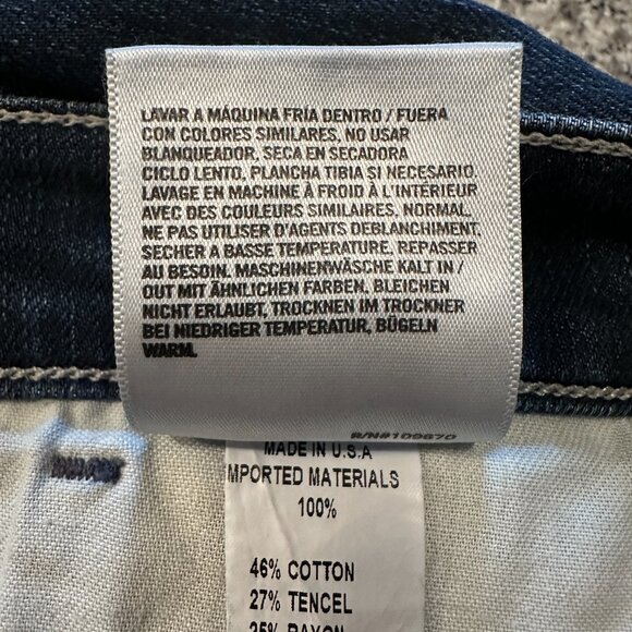 AGOLDE Sophie Skinny Jeans Womens Size 27 Mid Rise Dark Denim - Picture 5 of 6